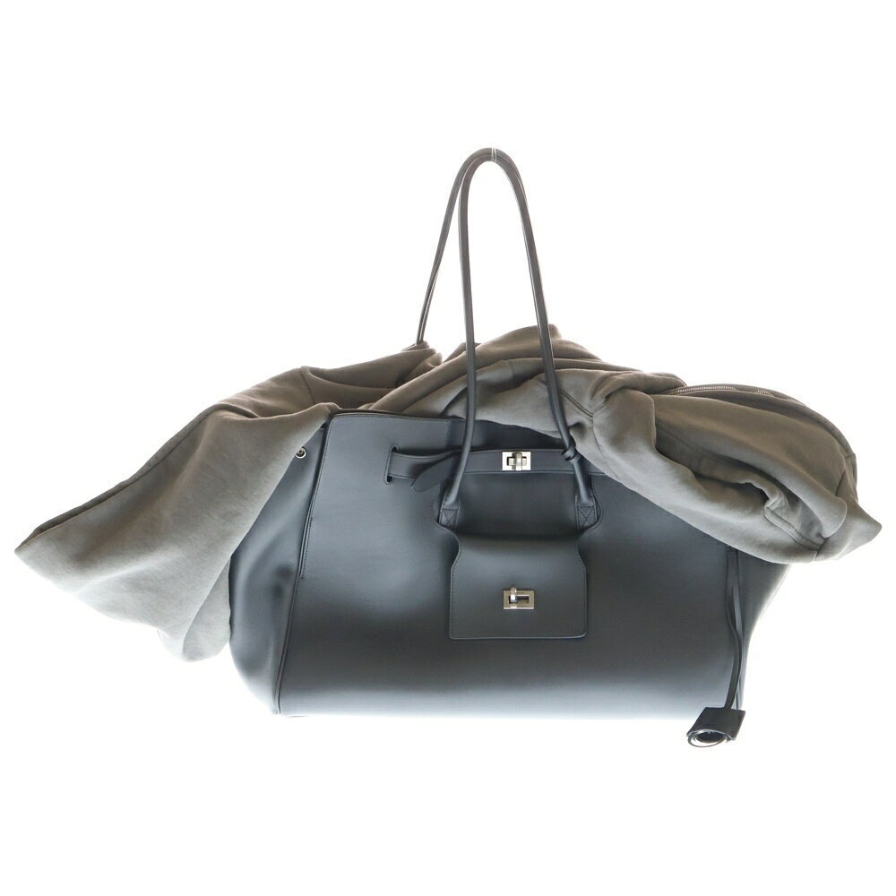 BALENCIAGA L BEL AIR BAG Hoodie Docking Leather Travel Gray